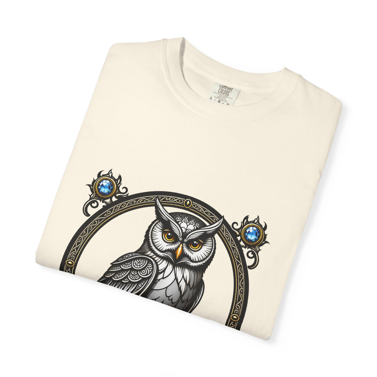 Gothic Owl Crest T-Shirt Graphic