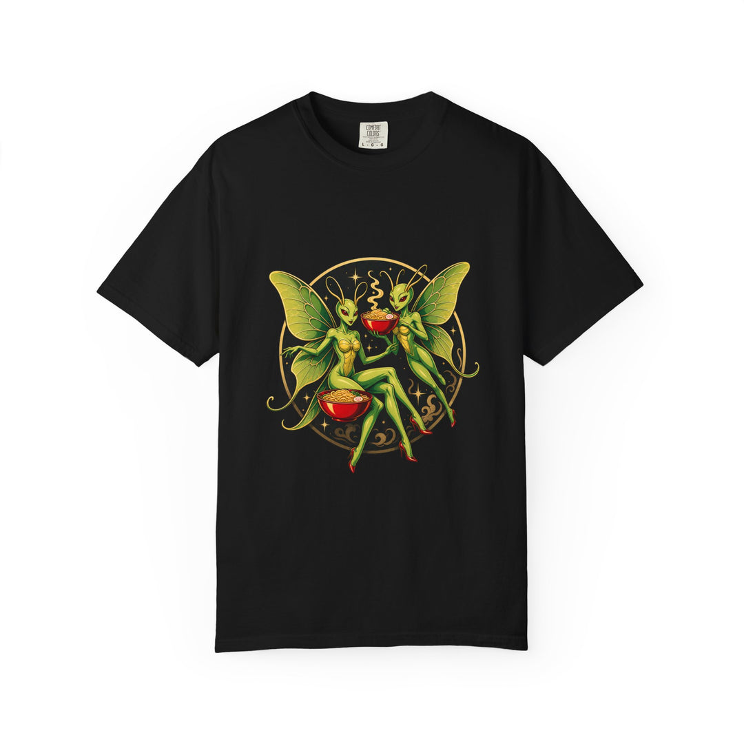 Alien Noodle Fairies Retro Pinup T-Shirt Graphic