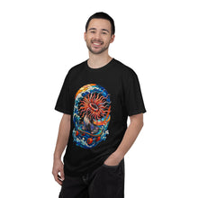 Stained Glass Skateboard Anemone T-Shirt Graphic