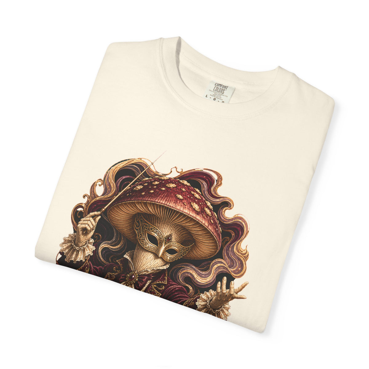 Opera Mask Mushroom Conductor T-Shirt Graphic