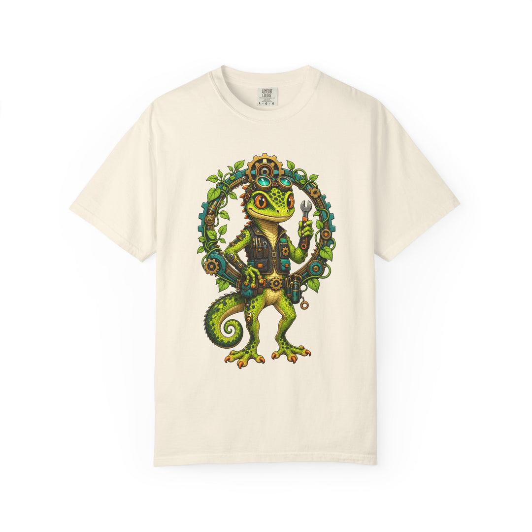 Acid Green Gecko Mechanic Graphic Tee