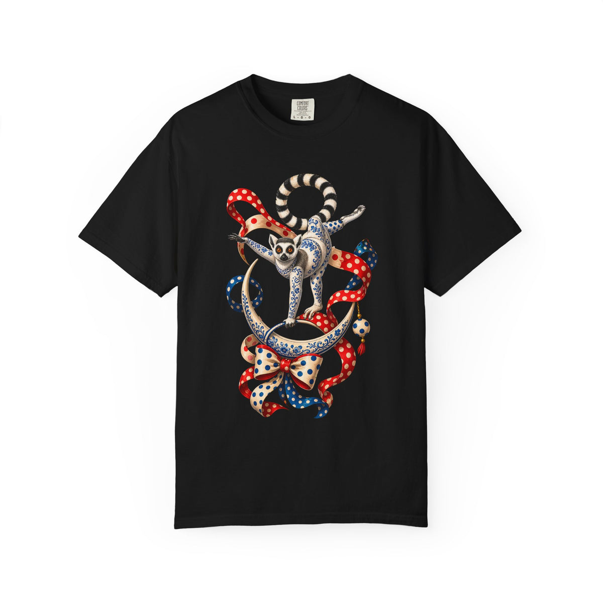 Polka Dot Porcelain Lemur Graphic Tee