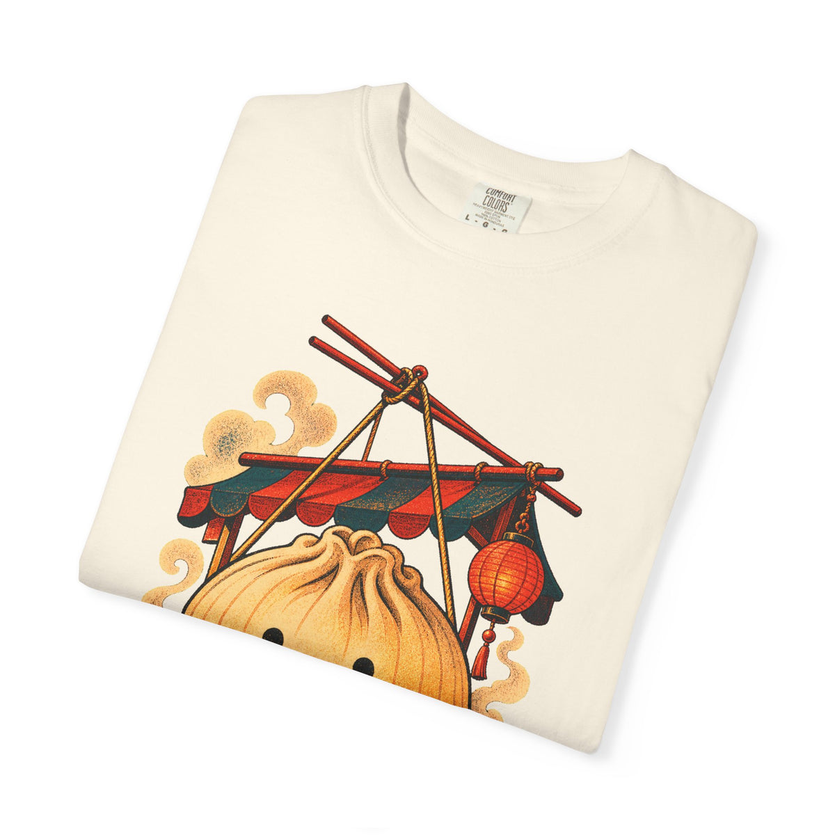 Risograph Night Market Dumpling Lantern T-Shirt Graphic
