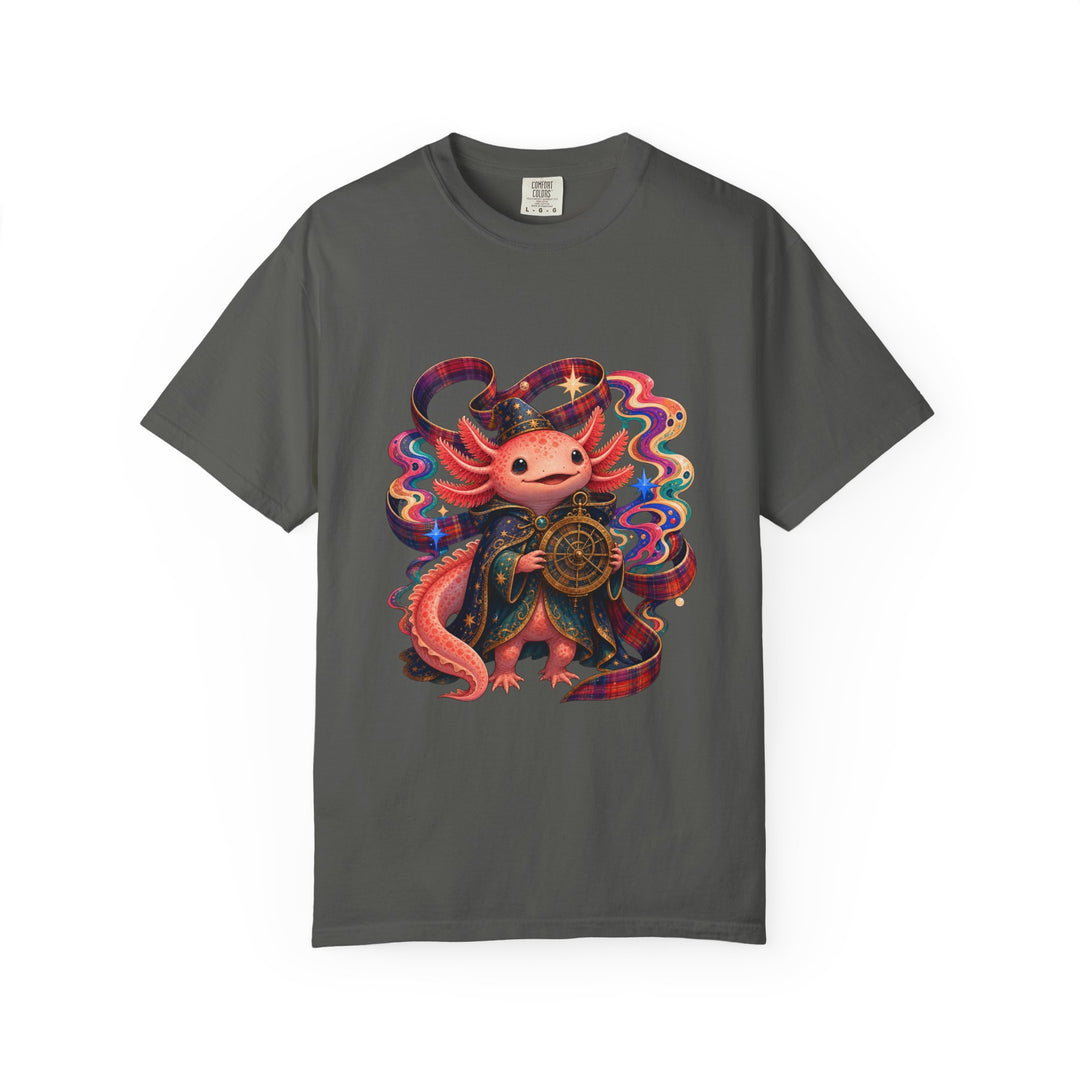 Psychedelic Plaid Axolotl Graphic Tee