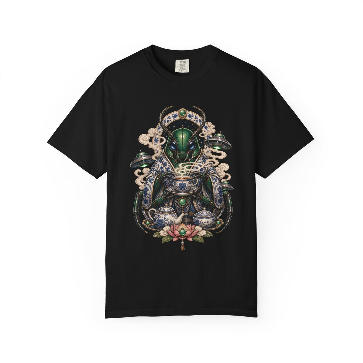 Alien Tea Ceremony Beetle T-Shirt Graphic