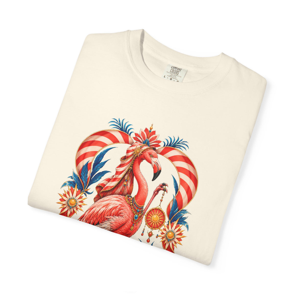 Cabana Stripe Flamingo Oracle Graphic Tee