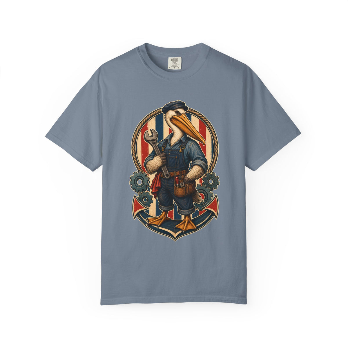 Deck Stripe Pelican Mechanic Graphic Tee