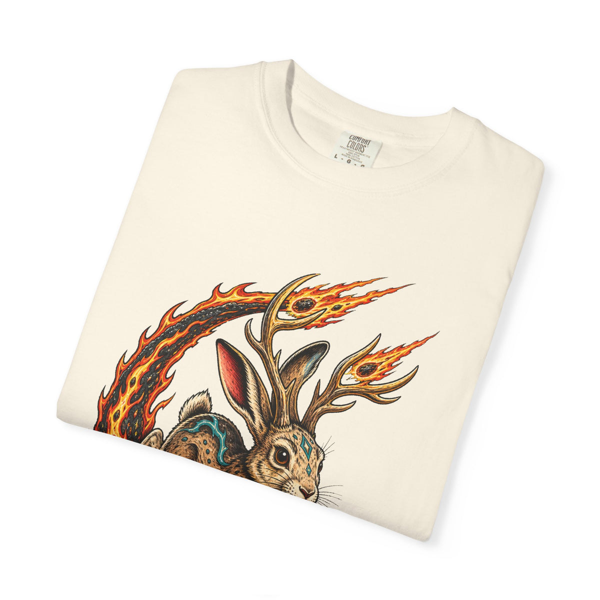 Meteor Jackalope Tattoo Graphic T-Shirt
