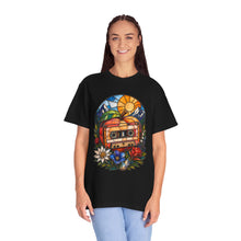 Stained Glass Alpine Cassette Peach T-Shirt Graphic