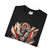 Minotaur Railmaster Brutalist Mythic Industrial Graphic Tee