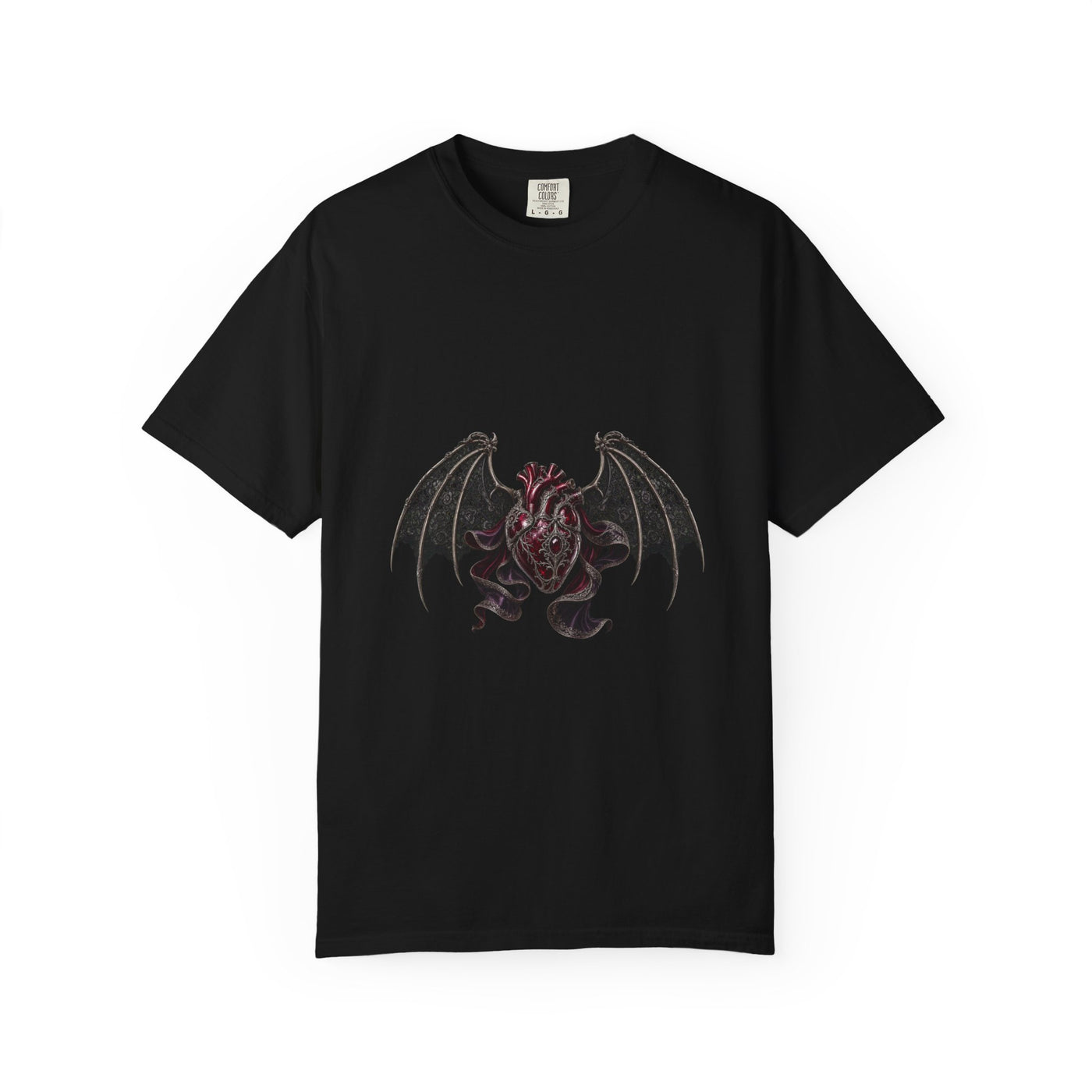Vamp Romantic Winged Heart Graphic Tee