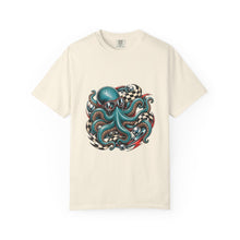 Retro Checkered Octopus Racer Graphic Tee