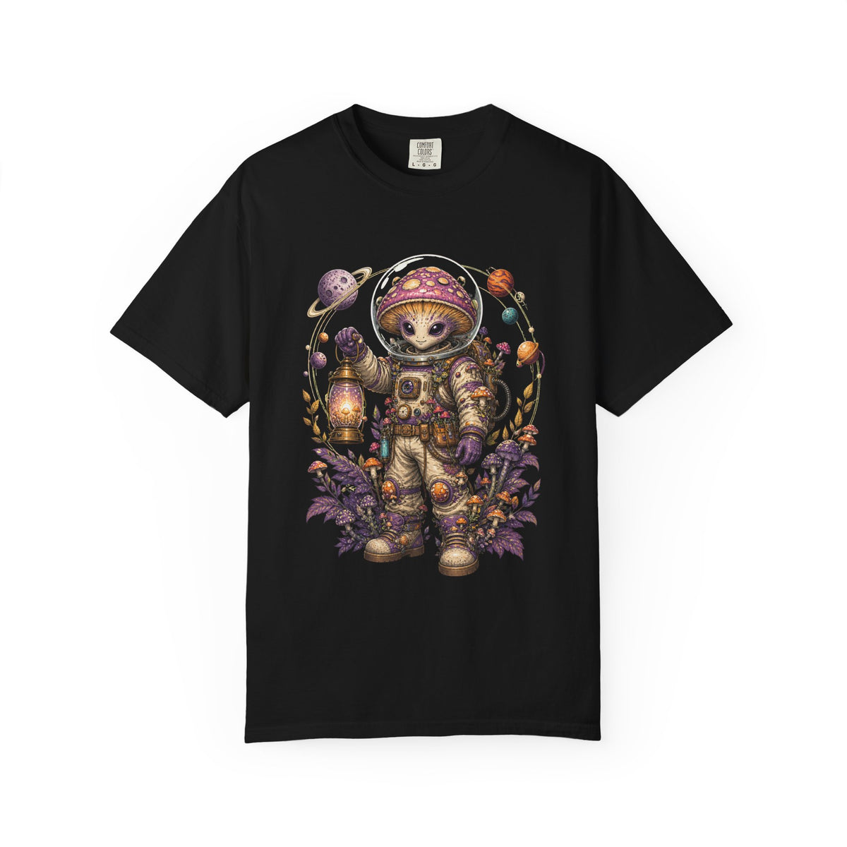 Aliencore Mushroom Astronaut T-Shirt Graphic