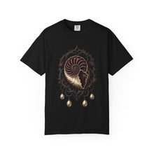Thorned Nautilus Reliquary Gothic Woodcut Graphic Tee