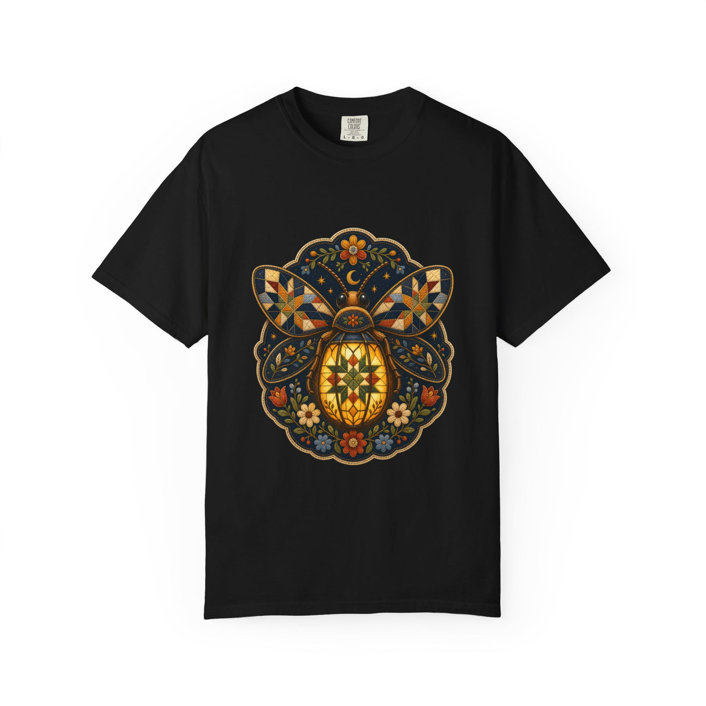 Folk Quilt Firefly Lantern Graphic Tee