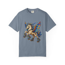 Stained Glass Roller Skate Pegasus T-Shirt Graphic