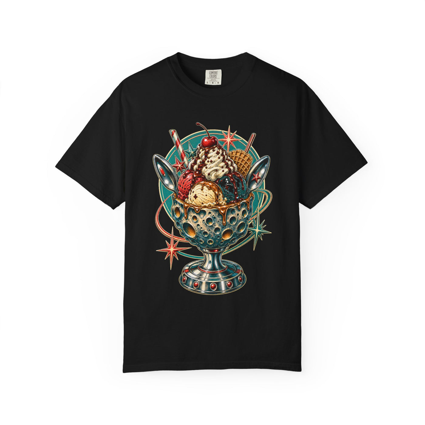 Retro Diner Meteor Sundae T-Shirt Graphic