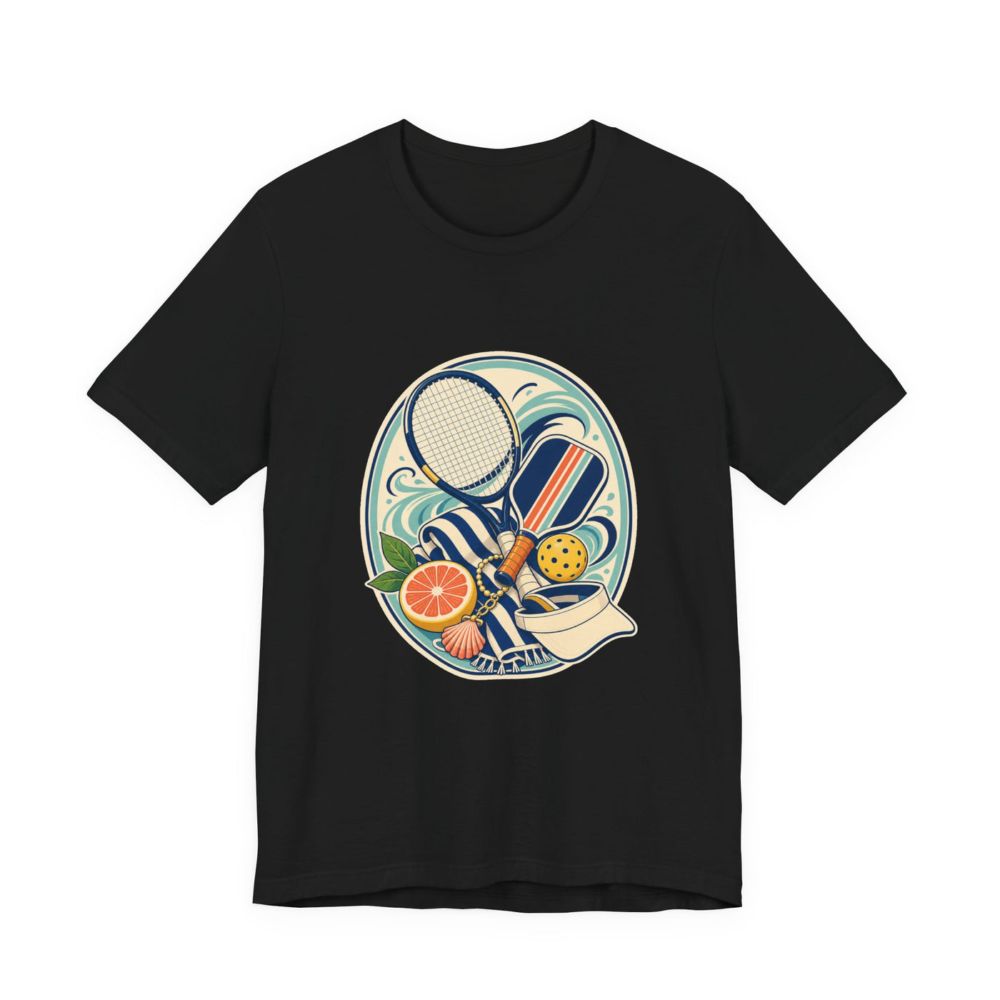 Coastal Courtside Badge T-Shirt Graphic