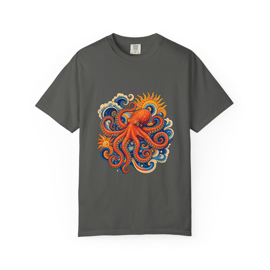 Psychedelic Tide Octopus Graphic Tee