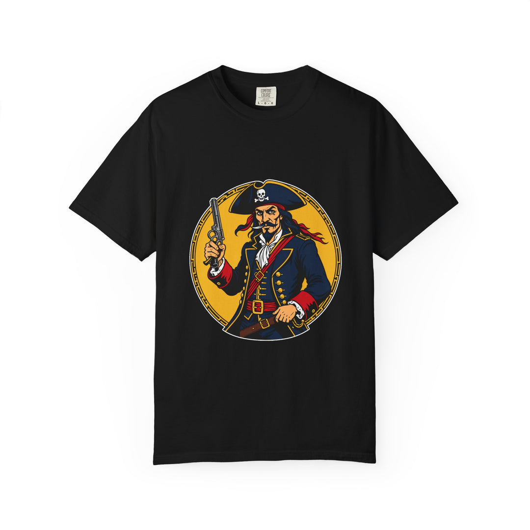 Pirate Captain Gold Medallion T-Shirt Graphic