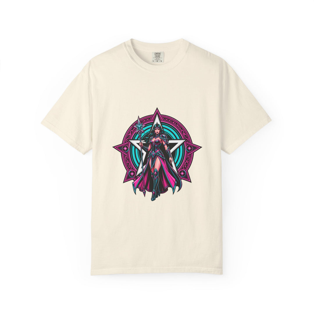 Neon Star Sorceress Crest T-Shirt Graphic