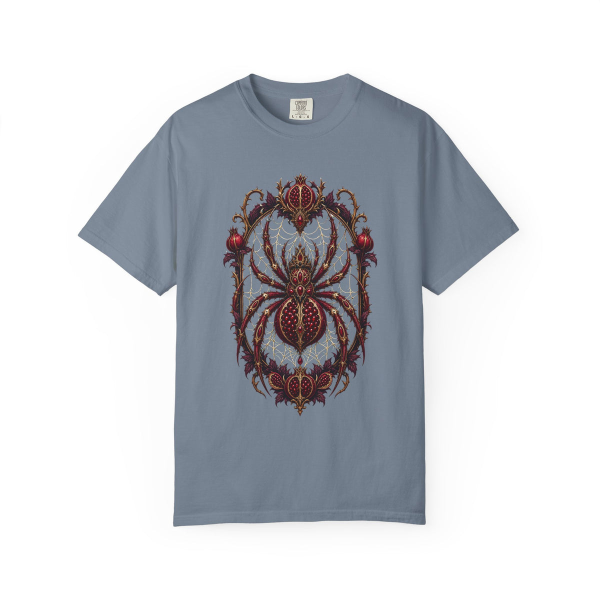 Gothic Pomegranate Spider Graphic Tee