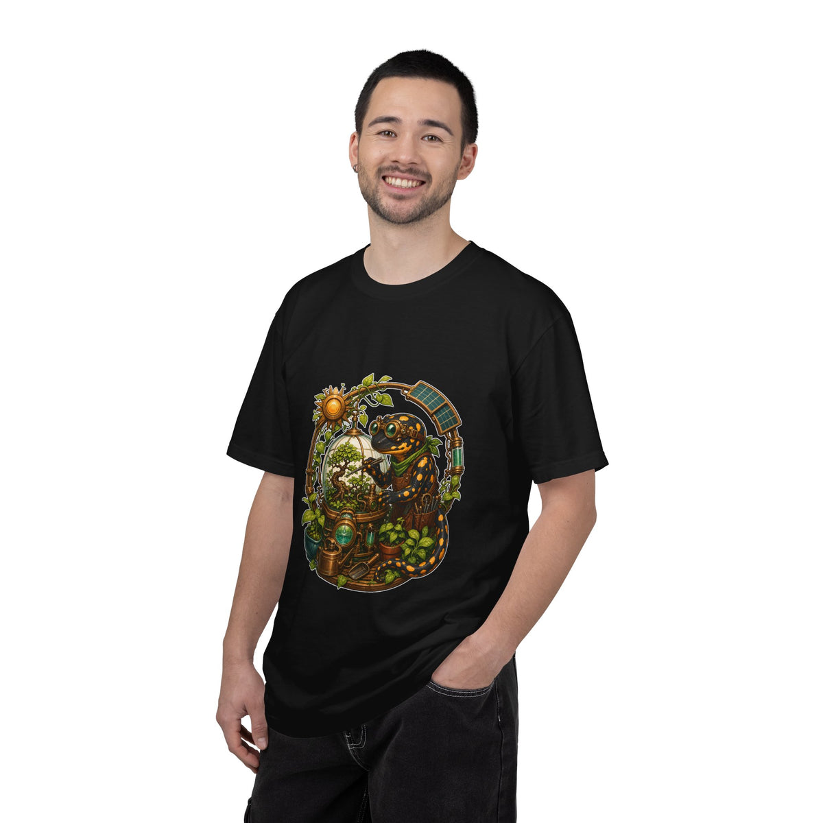 Solarpunk Bonsai Salamander Graphic Tee