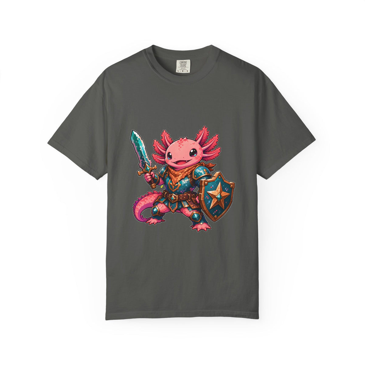 Pixel Rodeo Axolotl Paladin T-Shirt Graphic