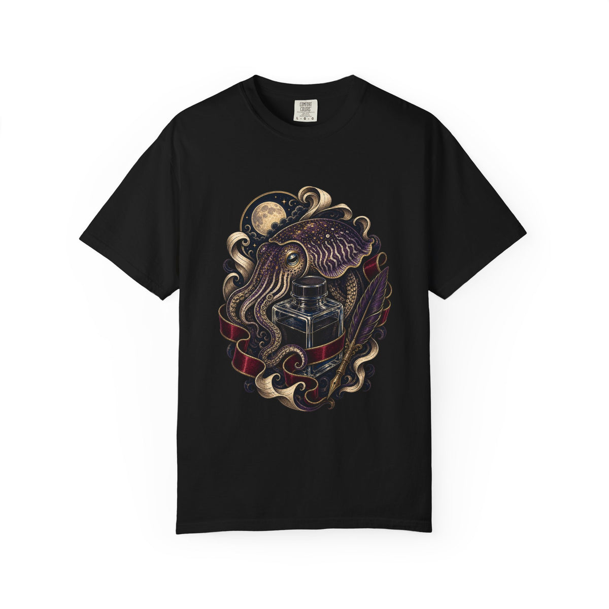 Poetcore Velvet Ink Bottle Cuttlefish T-Shirt Graphic