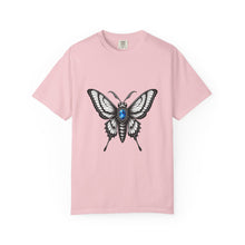 Blue Gem Gothic Moth T-Shirt Graphic