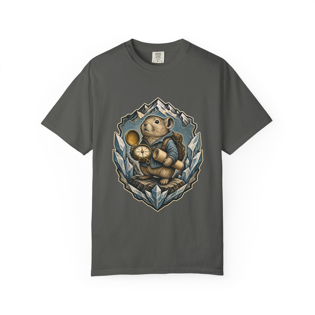 Woodcut Glacier Pika Cartographer Graphic Tee