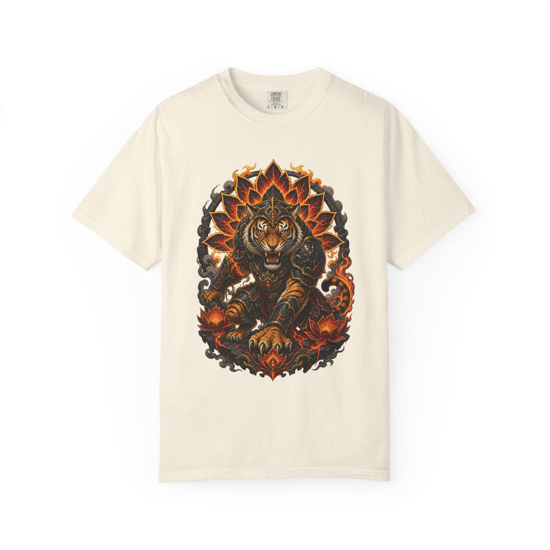 Volcanic Tiger Lotus Guardian T-Shirt Graphic