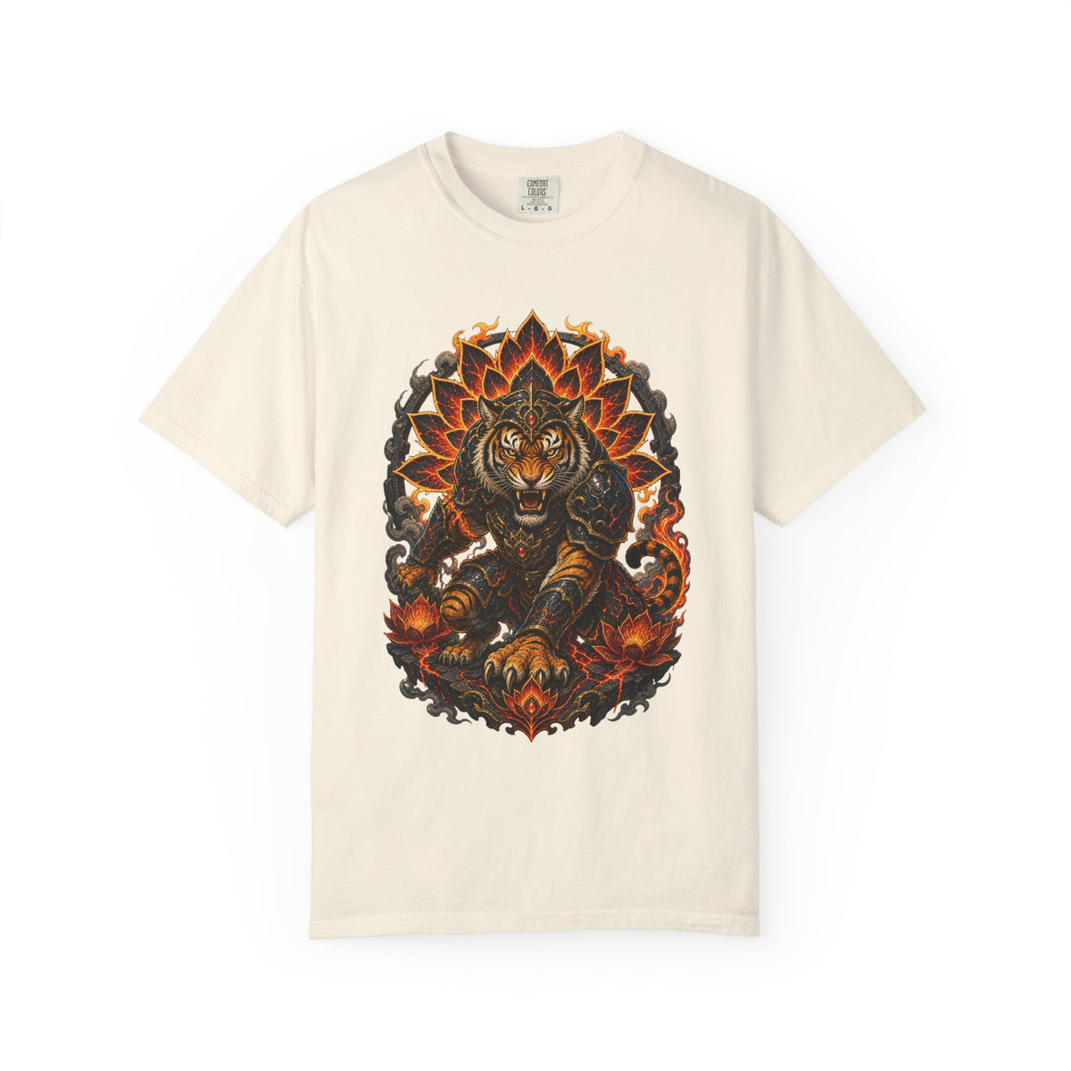 Volcanic Tiger Lotus Guardian T-Shirt Graphic