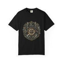 Storm Kraken Compass Woodcut T-Shirt Graphic