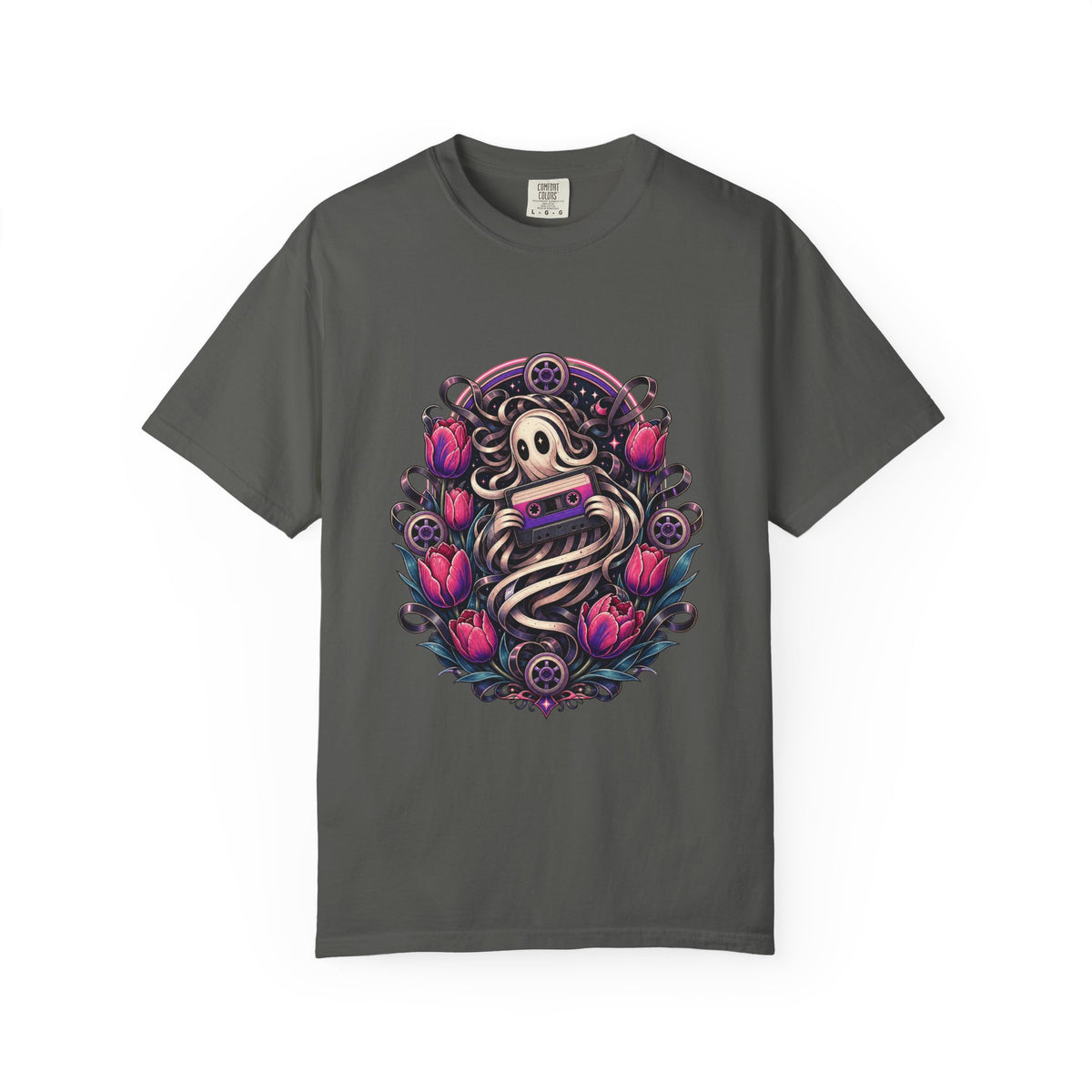 Analog Cassette Tulip Wraith T-Shirt Graphic
