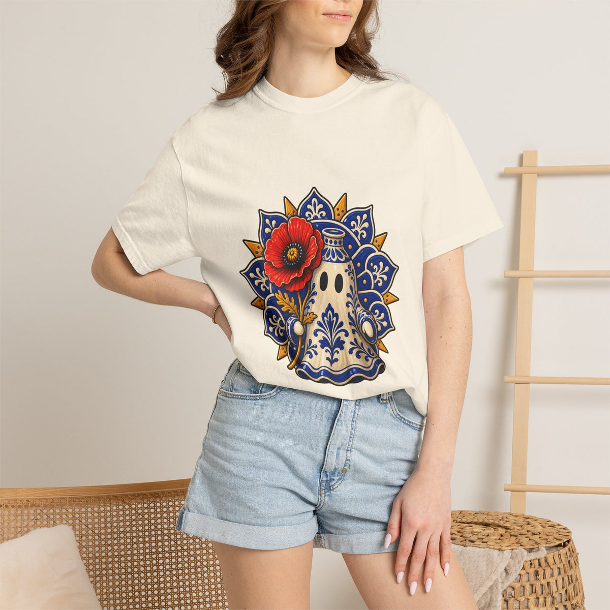 Cobalt Ceramic Ghost Graphic Tee