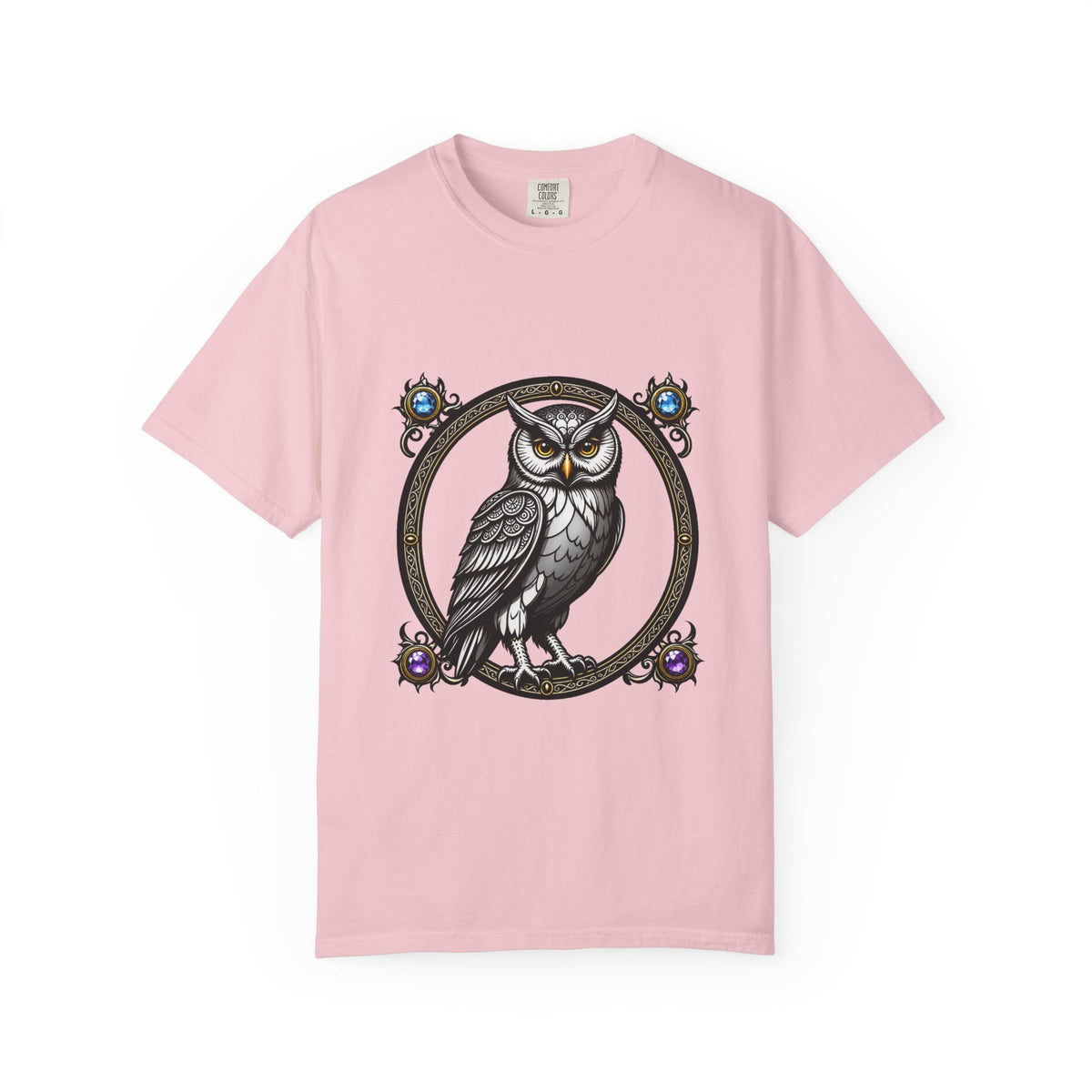 Gothic Owl Crest T-Shirt Graphic