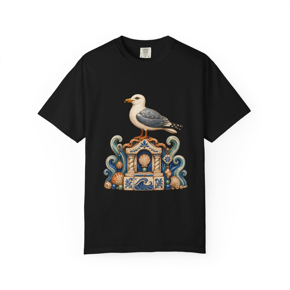 Coastal Ceramic Gull Shrine Graphic Tee