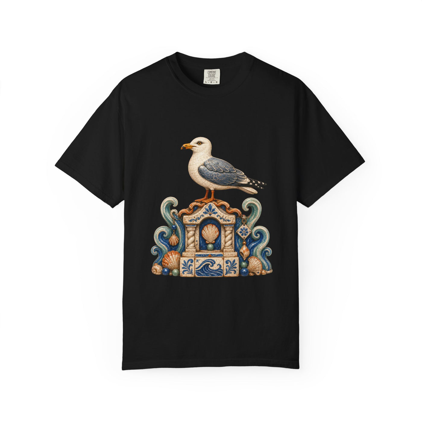 Coastal Ceramic Gull Shrine Graphic Tee