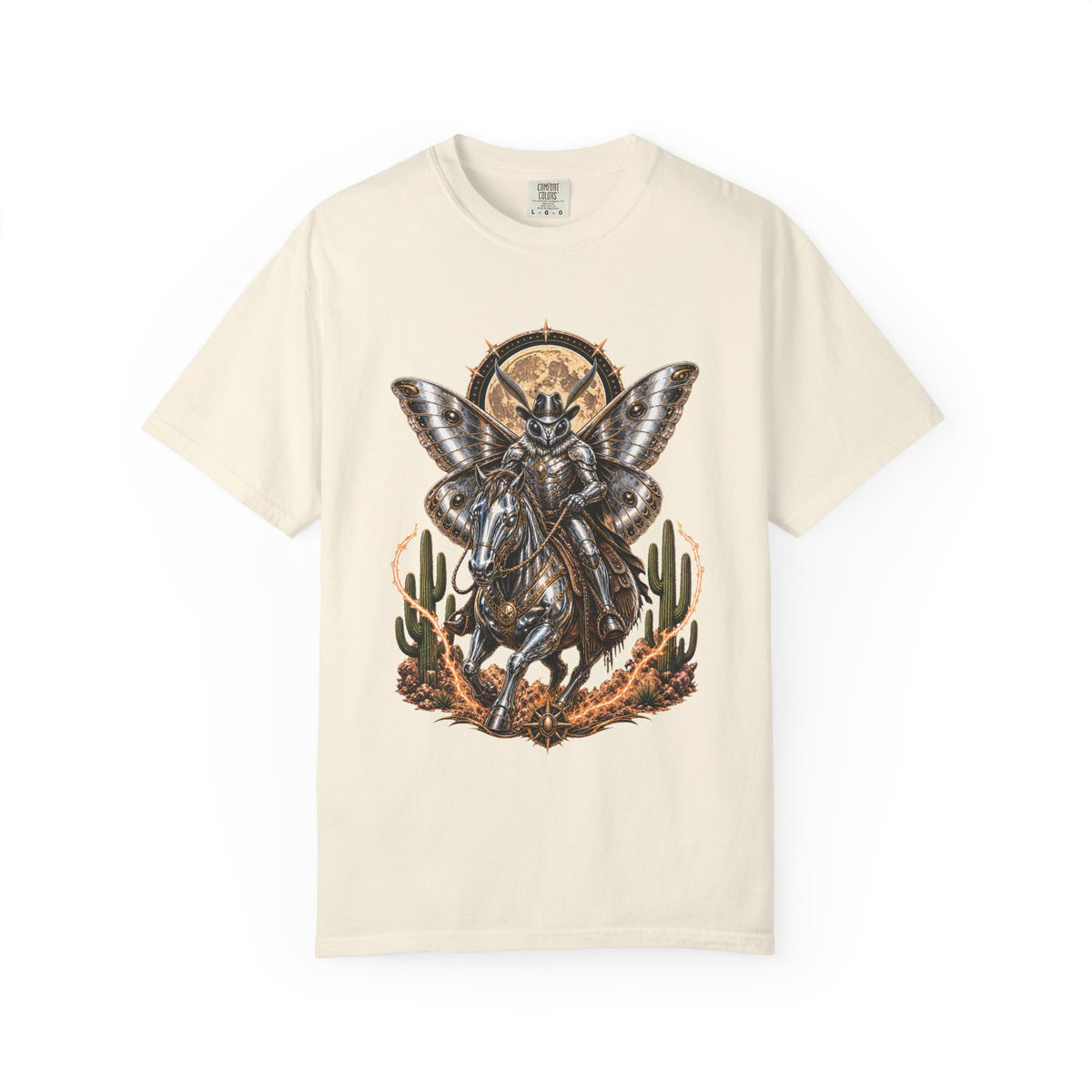 Chrome Desert Moth Rider T-Shirt Graphic