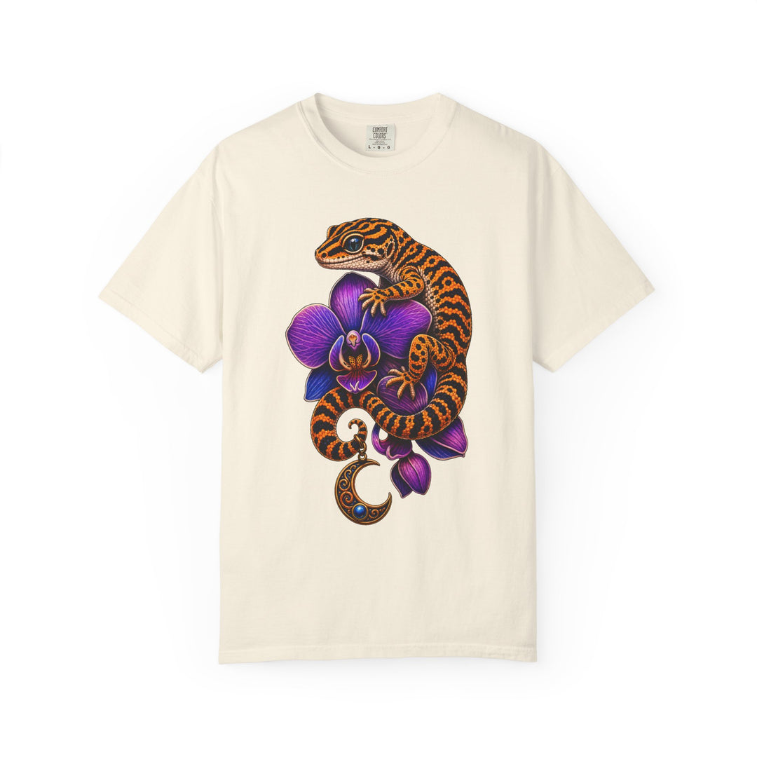 Tiger-Stripe Orchid Gecko Graphic Tee