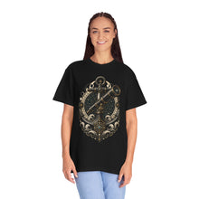 Blackwork Coastal Astronomy Anchor T-Shirt Graphic