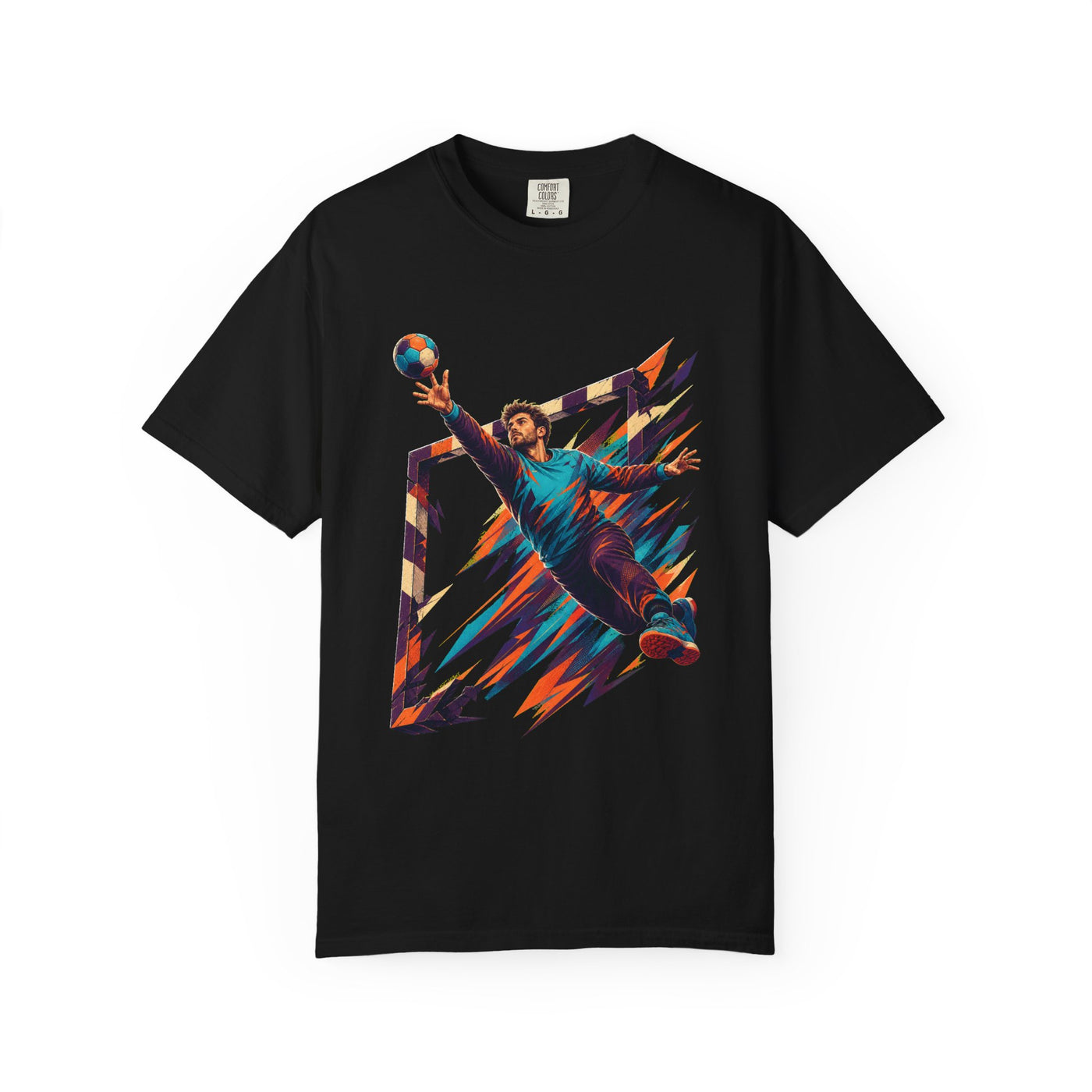 Last Line Handball Keeper Neo Futurist Graphic Tee
