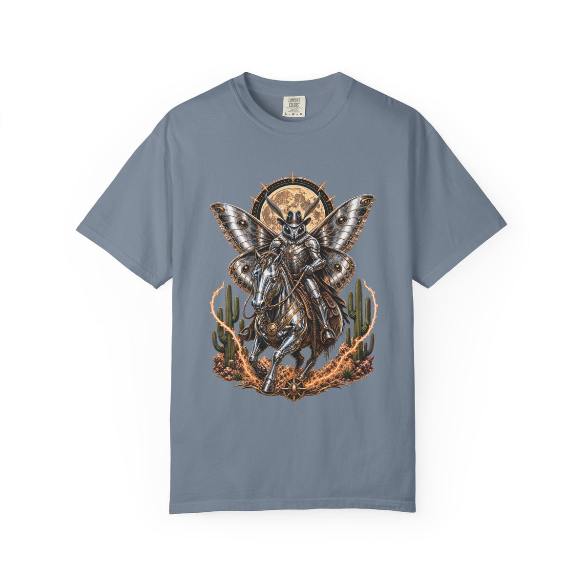 Chrome Desert Moth Rider T-Shirt Graphic