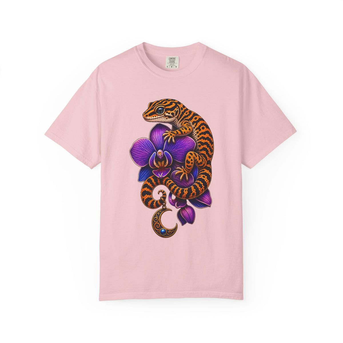 Tiger-Stripe Orchid Gecko Graphic Tee