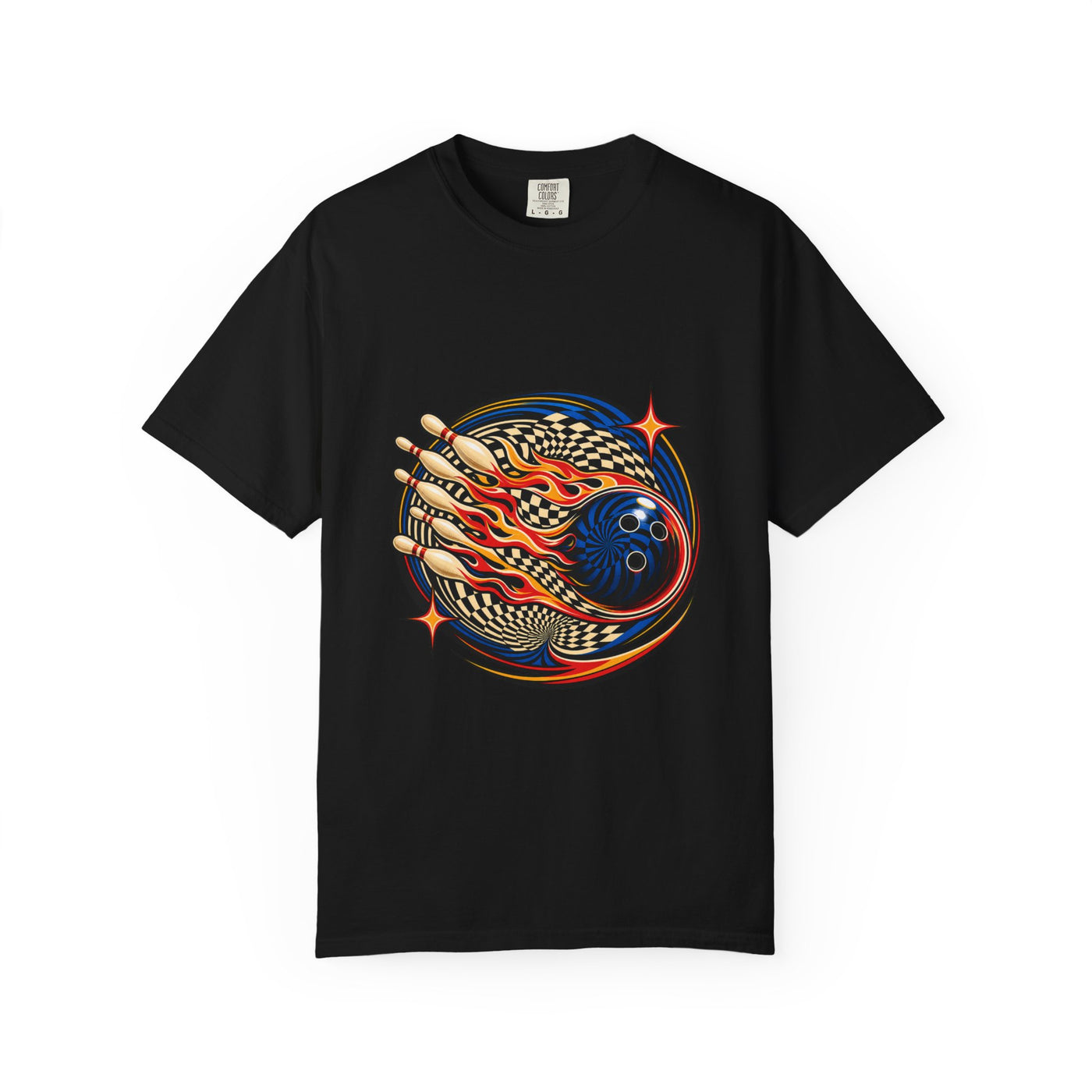 Op-Art Bowling Comet T-Shirt Graphic