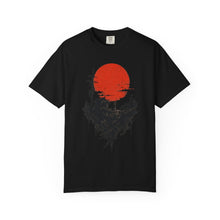 Red Sun Ruin Landscape T-Shirt Graphic