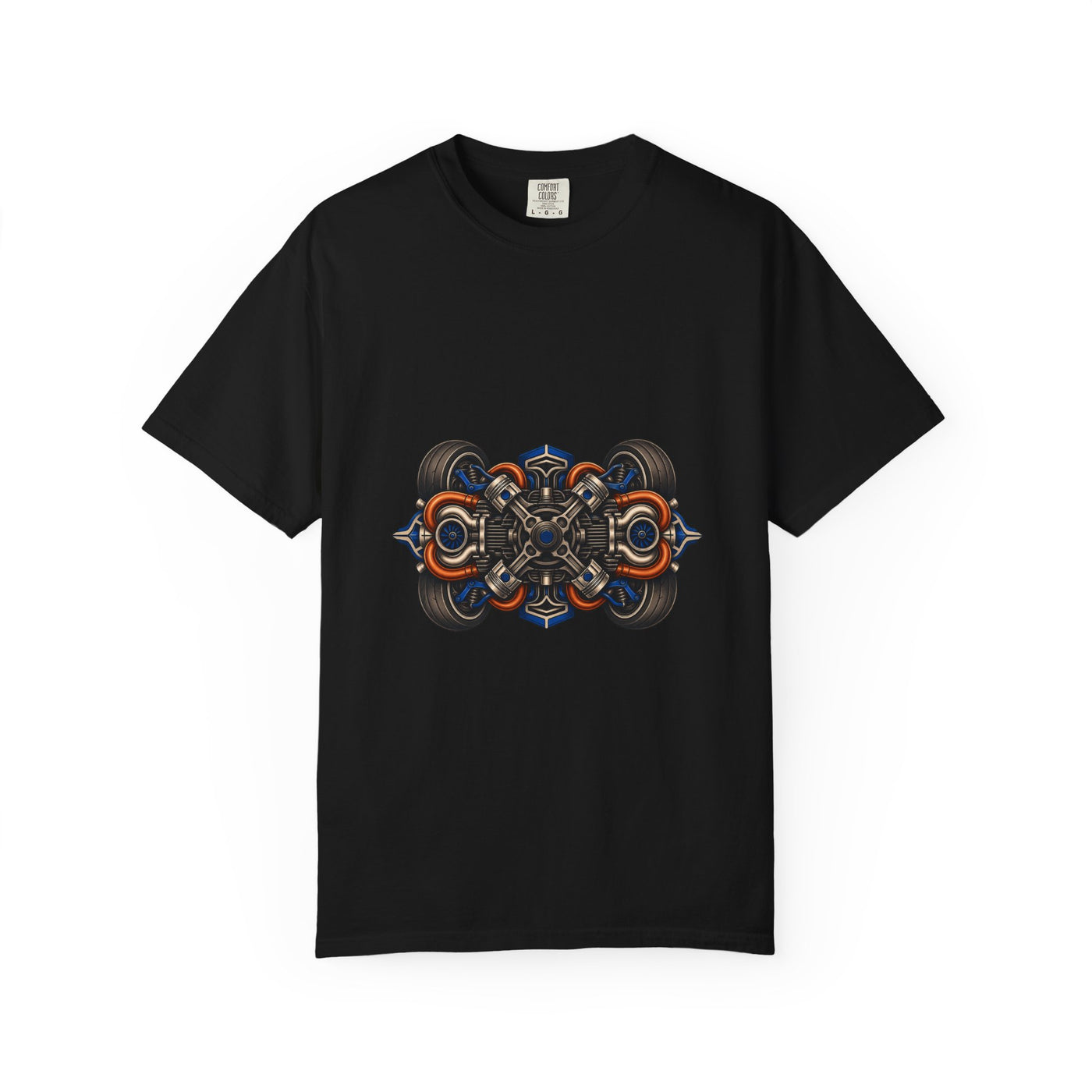 Boxer Engine Mechanical Mandala Graphic Tee