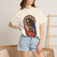 Espresso Parrot Flower Press Graphic Tee