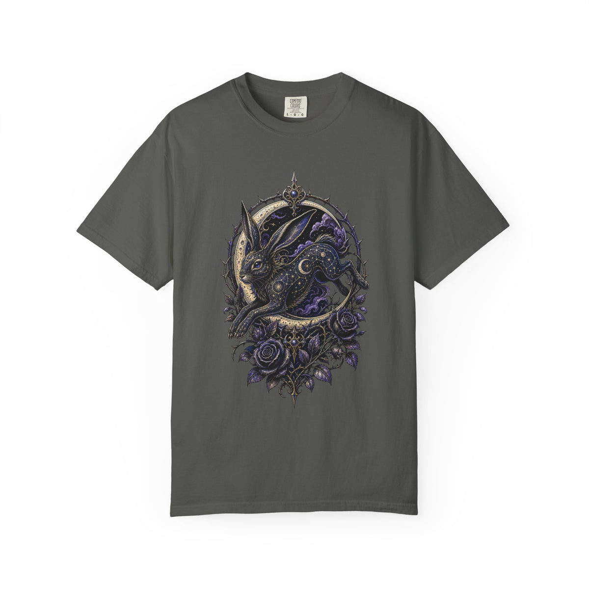 Gothic Moon Hare Graphic Tee